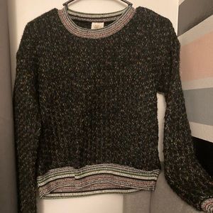 Black Color Speck Sweater